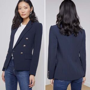 L’Agence Kenzie Blazer in Midnight Blue Navy Size O (MISSING BUTTON!)